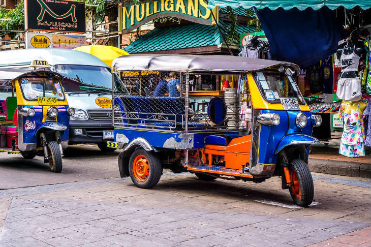 Blaues Tuktuk