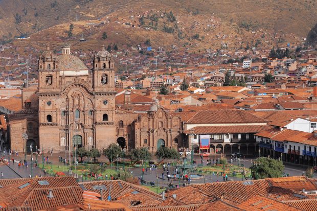 Plaza central en Cuzco